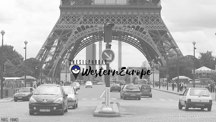 طريق سيلف ، بوكيمون ، أحادي اللون ، باريس ، فرنسا، خلفية HD