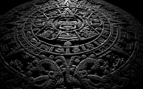 Fotografia de calendário maia, pedra, Maya, calendário, HD papel de parede HD wallpaper