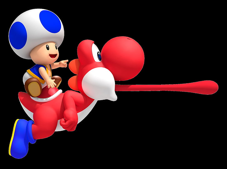Mario, Toad (Mario), Yoshi, HD wallpaper