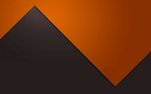 オレンジ、グレー、ジグザグ、抽象、オレンジ、グレー、ジグザグ、 HDデスクトップの壁紙 HD wallpaper