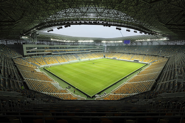 Fußballplatz Stadion, Euro 2012, Euro 2012 Stadion, Arena Lviv, HD-Hintergrundbild
