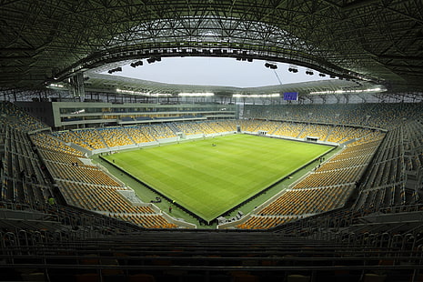 стадион за футболно игрище, Евро 2012, стадион Евро 2012, арена Лвов, HD тапет HD wallpaper