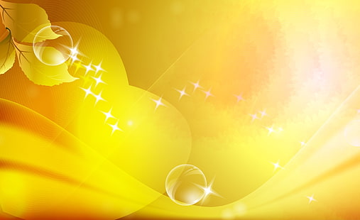 Abstrakter Sonnenschein, gelbe und weiße digitale Tapete, Aero, vektorkunst, HD-Hintergrundbild HD wallpaper