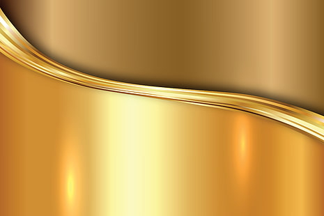золото цифровые обои, металл, золото, вектор, пластина, золотой, фон, сталь, градиент, HD обои HD wallpaper