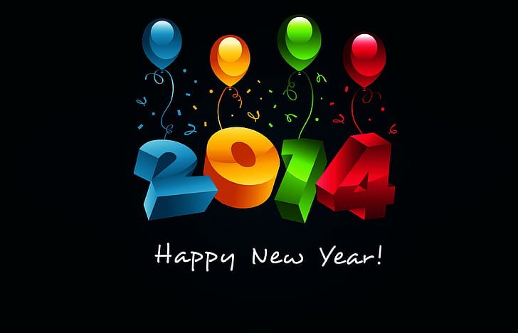 New Year 2014 (1), new year, 2014, HD wallpaper