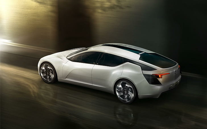 2010 Opel Flextreme GT E Concept 2, 실버 스포츠카, 2010, 개념, 오펠, flextreme, HD 배경 화면