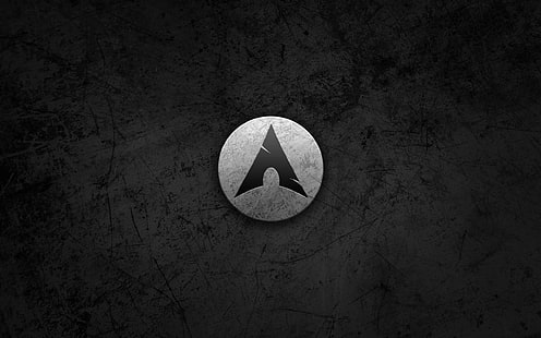 Arch Linux Gallery, logo srebrnej i czarnej strzałki, arch, galeria, linux, Tapety HD HD wallpaper