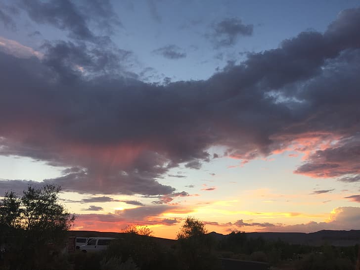 небе, природа, езеро Пауъл, Аризона, пейзаж, HD тапет