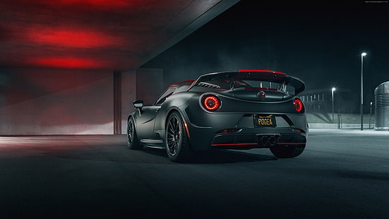2019 Cars, 4K, Alfa Romeo 4C, HD wallpaper HD wallpaper