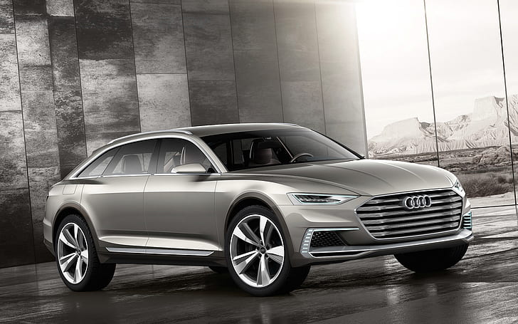 2015, Audi Prologue Allroad Concept, Car, Luxury, tan audi suv, 2015, audi prologue allroad concept, car, luxury, HD wallpaper
