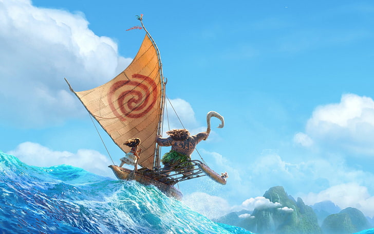 Disney moana 2016 Animation-Movies Posters HD Wall .., Maui dall'illustrazione di Disney Moana, Sfondo HD