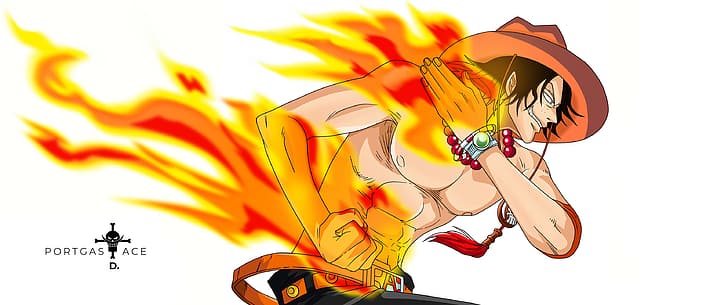 Portgas D. Ace, One Piece, Monkey D. Luffy, Thousand Sunny, animation, manga, anime, HD tapet