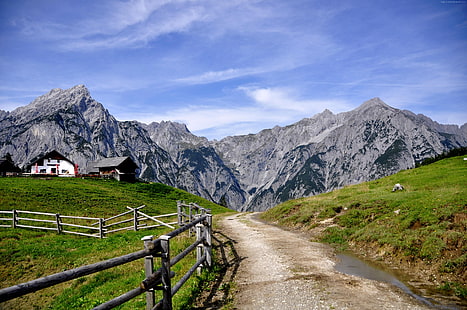 Tyrol, Austria, podróże, Europa, 4K, góry, Tapety HD HD wallpaper