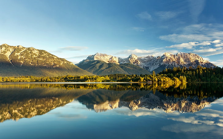 nature, landscape, mountains, reflection, water, HD wallpaper