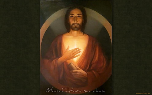 Hati Yesus - Cinta dan Terang, Hati, Kristus, Terang, Yesus, Wallpaper HD HD wallpaper