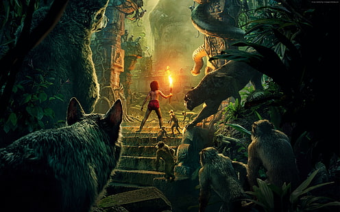 Bagheera, Melhores Filmes, O Livro Da Selva, Mowgli, HD papel de parede HD wallpaper
