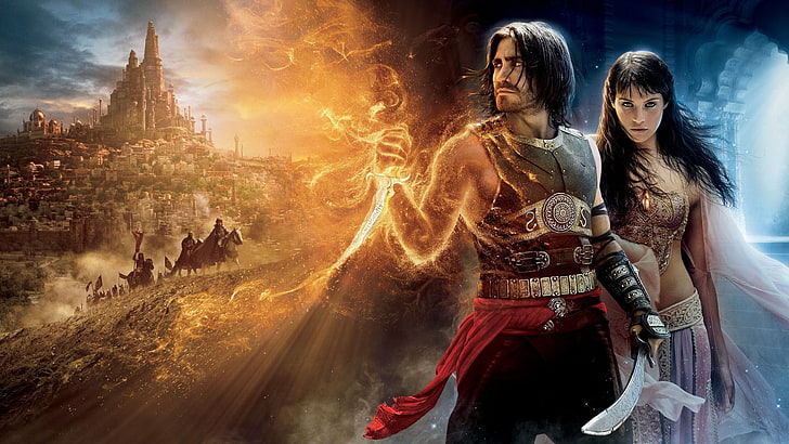 Prince of Persia game digital wallpaper, Prince of Persia: The Sands of Time, movies, Jake Gyllenhaal, Gemma Arterton, HD wallpaper