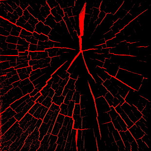 Fissures, rouge, noir, Fond d'écran HD HD wallpaper