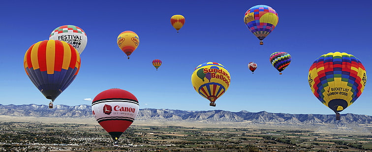 балон на небето, Колорадо, Колорадо, Балони, Колорадо, небе, балон с горещ въздух, летене, приключение, пътуване, въздух, кош, въздух Превозно средство, топлина - Температура, на открито, Кападокия, Гореме, планина, природа, спорт, HD тапет HD wallpaper