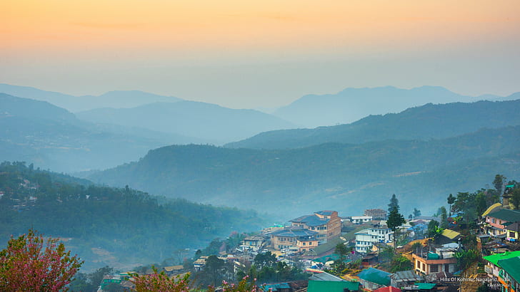 Bukit Kohima, Nagaland, India, Asia, Wallpaper HD