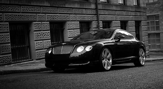 Bentley Continental GT Siyah, siyah Bentley Continental, Arabalar, Bentley, Siyah, Kıta, HD masaüstü duvar kağıdı HD wallpaper