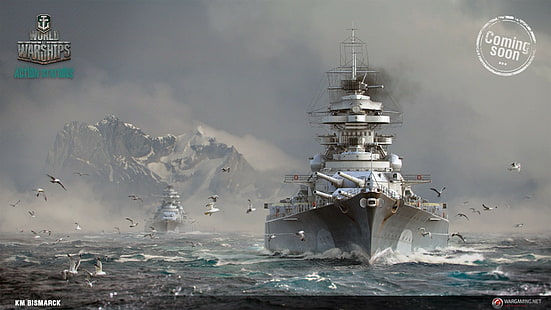 Tapeta cyfrowa World Warships, World of Warships, gry wojenne, Tapety HD HD wallpaper