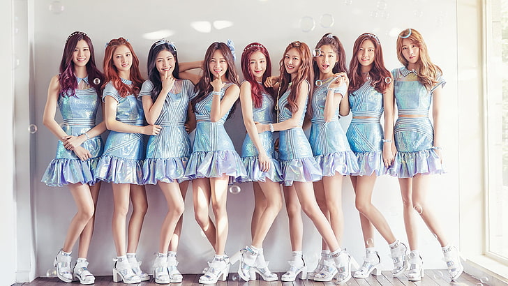 Photo de 9 membres KPop, K-pop, Gugudan, asiatique, groupe de femmes, femmes, Kim Se-jeong, Fond d'écran HD
