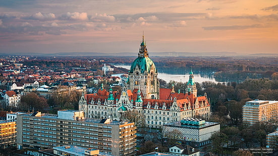 Rathaus, Hannover, Deutschland, Architektur, HD-Hintergrundbild HD wallpaper