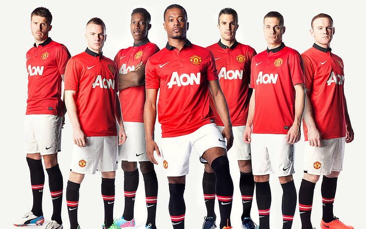 Manchester United Team 2013 HD, celebrities, team, united, 2013, manchester, HD wallpaper
