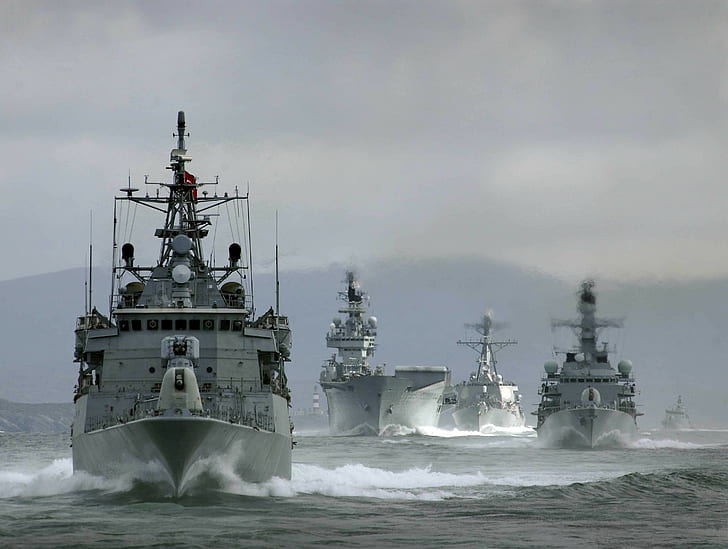 krigsfartyg, militär, fordon, fartyg, HD tapet