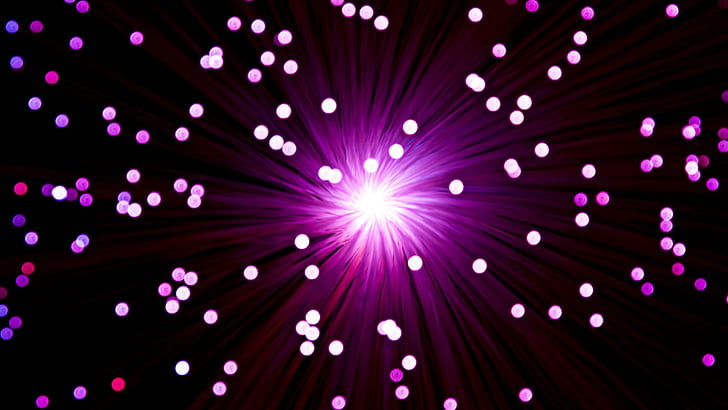 fiber, luminous, fiber optics, purple, light, purple lights, lights, HD wallpaper