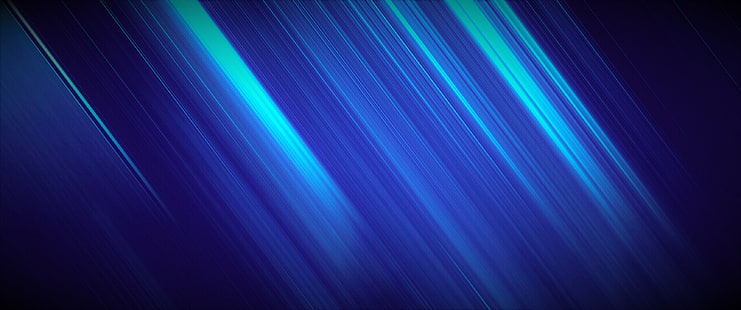 абстрактный, синий, красочный, цифровое искусство, линии, HD обои HD wallpaper