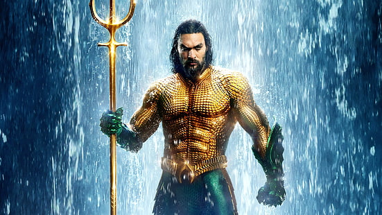 Jason Momoa como Aquaman 4K 8K, Jason, Aquaman, momoa, Fondo de pantalla HD HD wallpaper