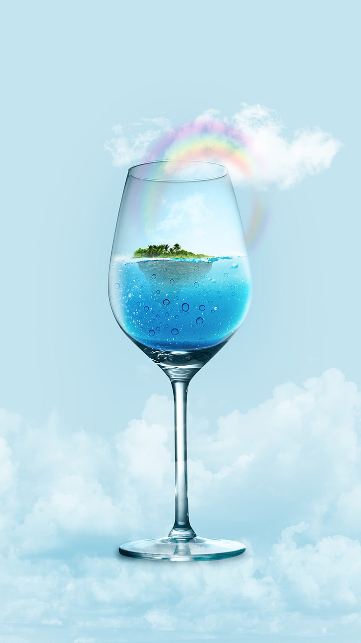 vertical, drinking glass, HD wallpaper