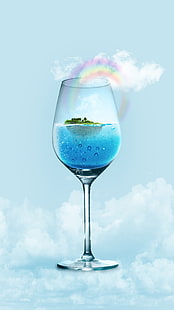 vertical, drinking glass, HD wallpaper HD wallpaper