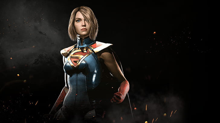 Supergirl in Injustice 2, 슈퍼걸, 불의, HD 배경 화면