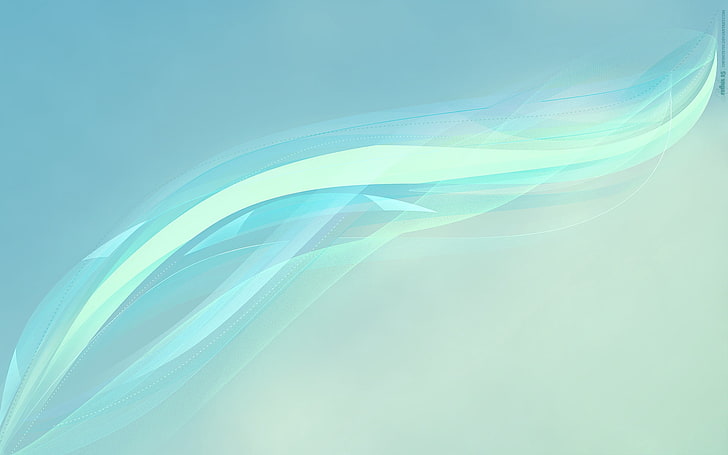 green and blue graphic illustration, background, lines, wavy, white, light, HD wallpaper