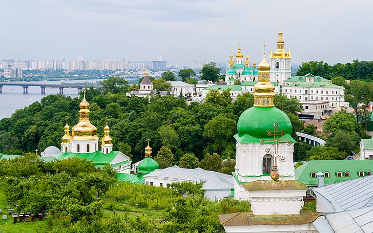 Kiev Pechersk Lavra, mosteiro ortodoxo 0467, HD papel de parede