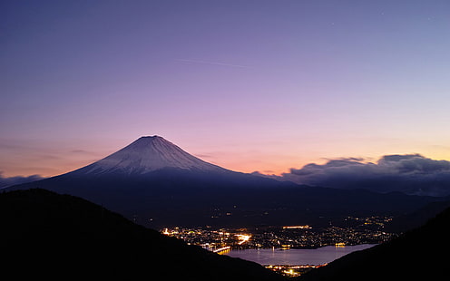 Mt Fuji Mountain Landscape HD, fotografia drapaczy chmur, przyroda, krajobraz, góra, mt, fuji, Tapety HD HD wallpaper
