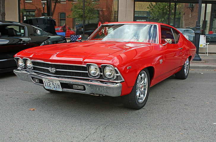 camino, cars, chevelle, chevrolet, chevy, coupe, malibu, muscle, usa, vintage, HD wallpaper