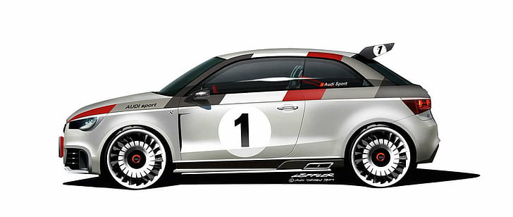 Audi A1 Sportback, audi a1 clubsport quattro concept, car, HD wallpaper