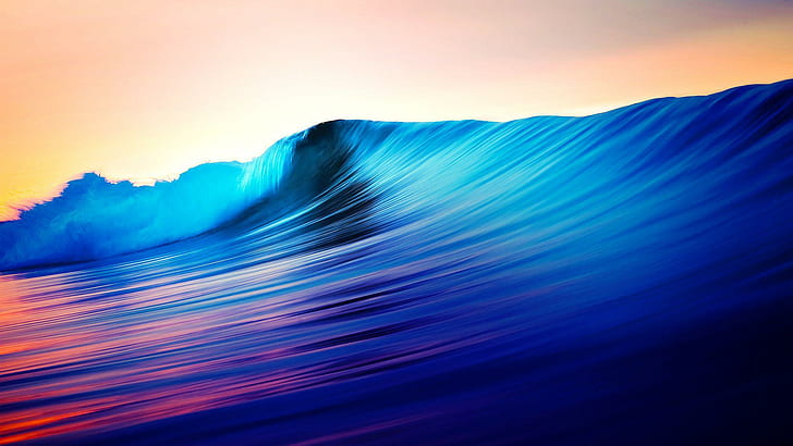 Colorful waves, tidal wave, photography, 1920x1080, wave, HD wallpaper