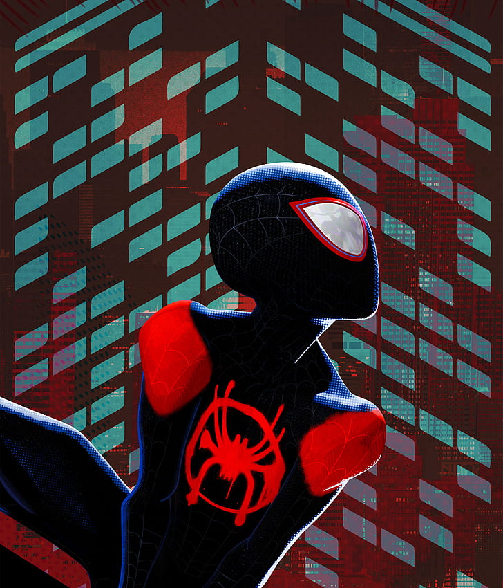 Miles Morales, Spider-Man: Into the Spider-Verse, 4K, Wallpaper HD, wallpaper seluler
