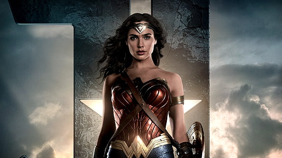 Gal Gadot som Wonder Woman, Justice League, Justice League (2017), Wonder Woman, Gal Gadot, HD tapet HD wallpaper