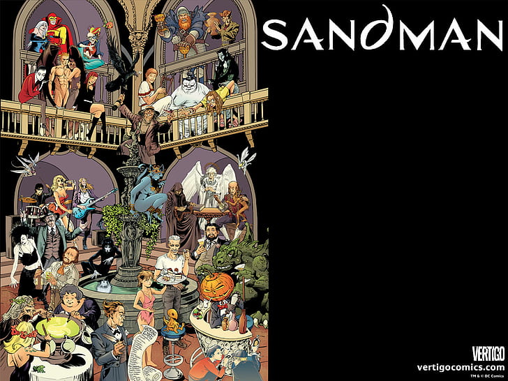 Sandman HD, комиксы, песочный человек, HD обои