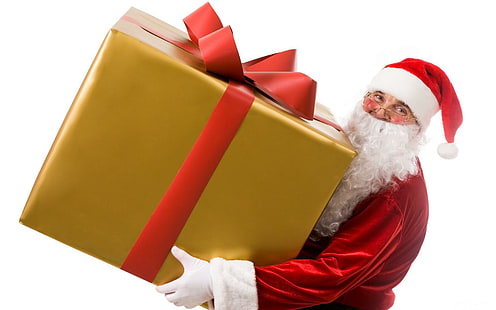 산타 클로스, 선물, 크리스마스, 휴일, 기쁨, 산타 클로스, 선물, 크리스마스, 휴일, HD 배경 화면 HD wallpaper