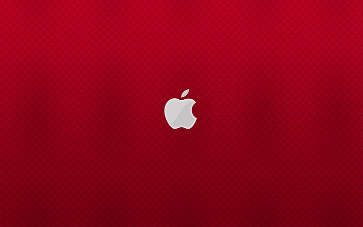 Apple-logotyp, Apple, Red, Mac, D.R, HD tapet