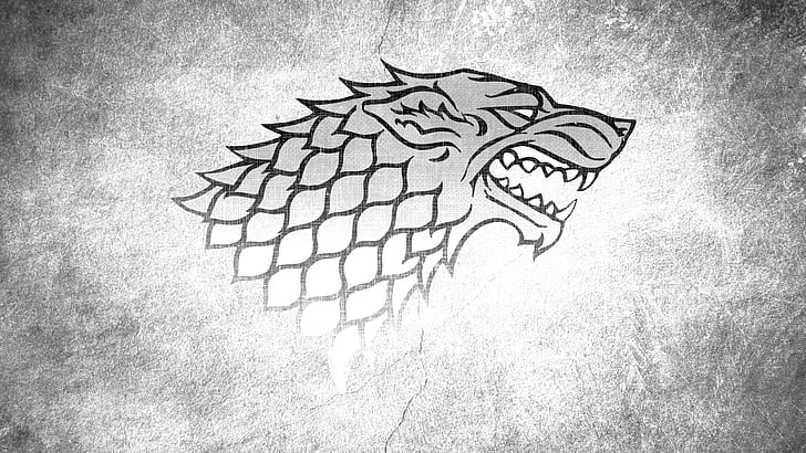 monochrome game of thrones a song of ice and fire tv series direwolf house stark wolves 1920x1080 Architecture Houses HD Art , monochrome, Game of Thrones, HD wallpaper