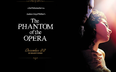 drama, horror, musical, ópera, fantasma de la ópera, fantasma, romance, Fondo de pantalla HD HD wallpaper