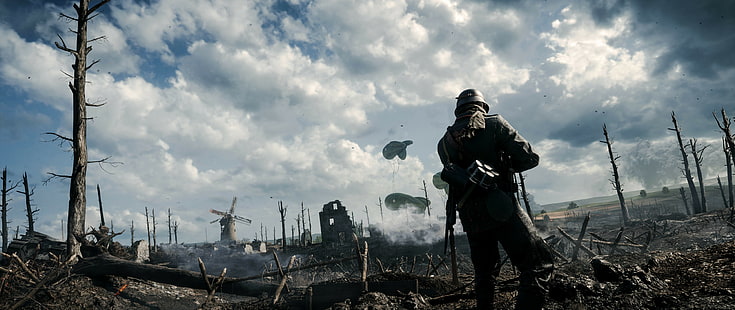 war, video games, World War I, EA DICE, soldier, Battlefield 1, HD wallpaper HD wallpaper